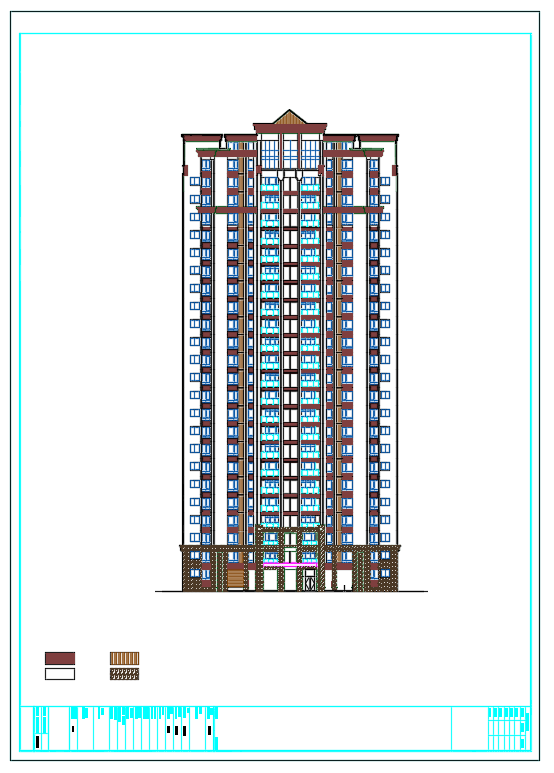 24层剪力墙结构住宅楼结构施工图（筏型基础）