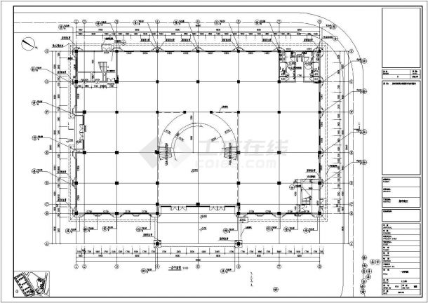 3层框架结构售楼中心结构施工图（筏形基础）-图二