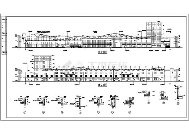 某县2层框架结构一级汽车站建筑设计扩初图-图一