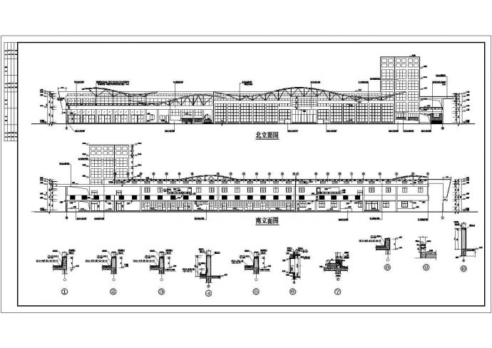 某县2层框架结构一级汽车站建筑设计扩初图_图1