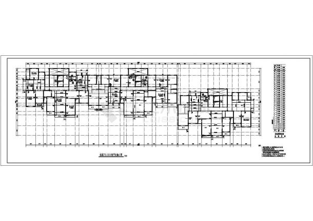 二十六层筏型基础剪力墙结构住宅楼结构施工图-图一
