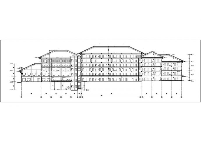 [江西]四层新中式风格宾馆建筑施工图VIP_图1