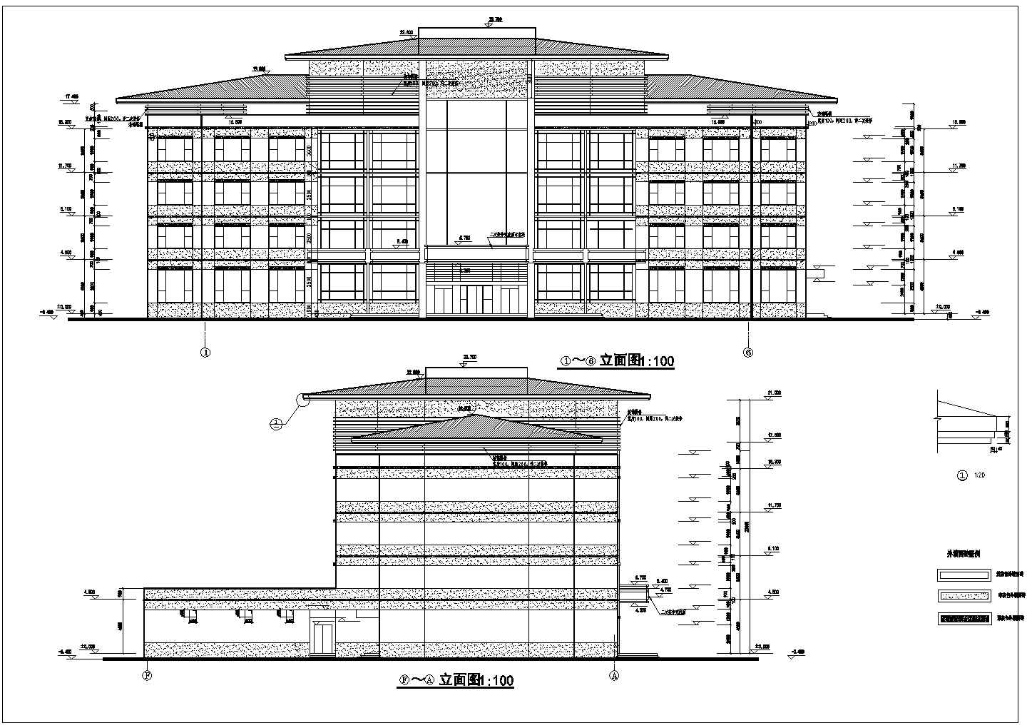 某花园式7589.28㎡五层酒店建筑施工图VIP