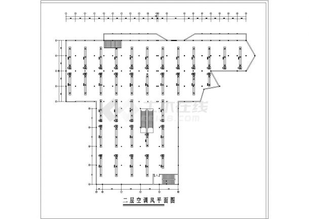 佳木斯某商场中央空调施工设计图纸-图二