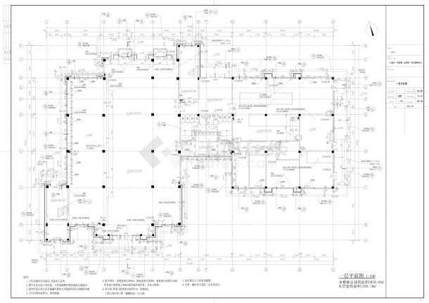 电子废弃物资源再利用丙类厂房车间建筑设计施工图-图二