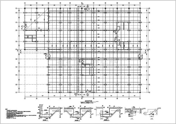 地下室一层单建式人防结构施工图-图二