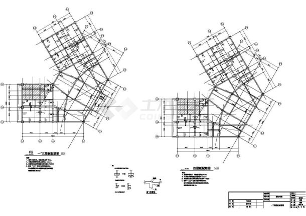 审计局钢筋混凝土框架综合办公楼结构施工图-图一