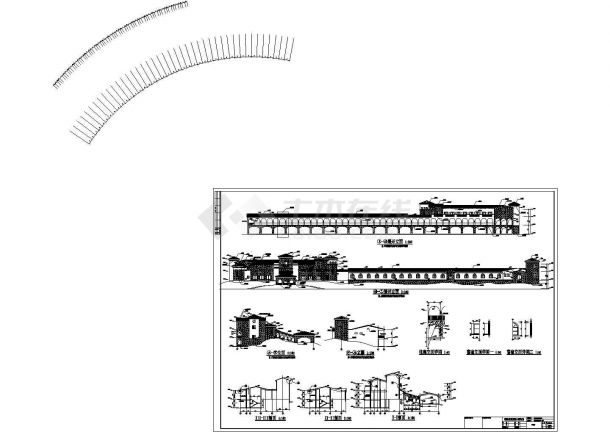 铜陵市两层框架结构会所建筑设计施工图-图一