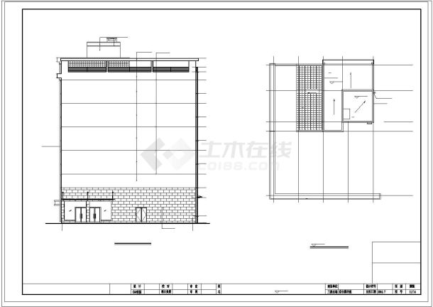 湖北某六层宾馆建筑CAD平面布置参考图-图一