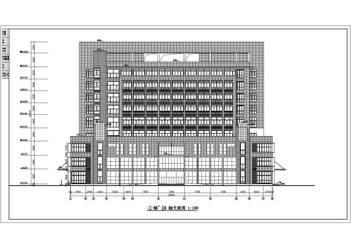 某地9层框架结构医院建筑设计方案图_图1