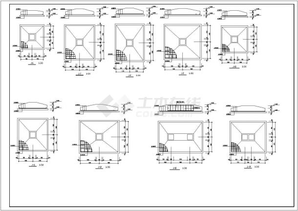 某地地上六层加阁楼框架结构住宅结构施工图-图二