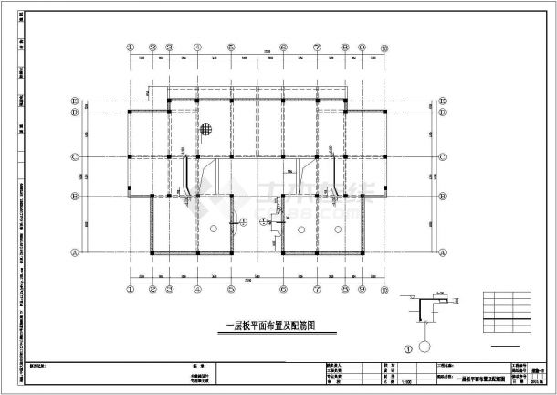 3层框架结构住宅结构施工图（坡屋面）-图二
