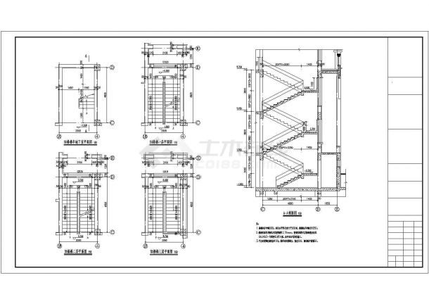 [辽宁]56平框架结构两层幼儿园建筑施工图（高9米）-图二