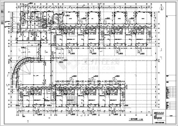 [江苏]34745㎡3层现代风格幼儿园建筑施工图（立面设计优秀）VIP-图二