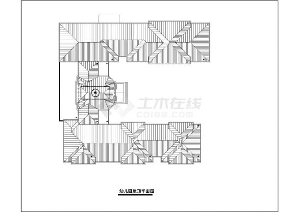 欧式风格3层幼儿园建筑施工图VIP-图一