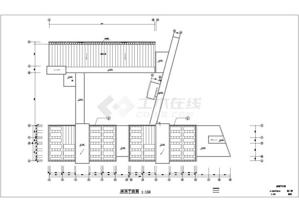 [重庆]某商学院艺术学院11912.5㎡四层综合楼建筑施工图、效果图-图一