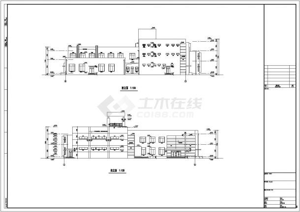 [上海]知名大学附属中学体育馆建筑设计施工图VIP-图二