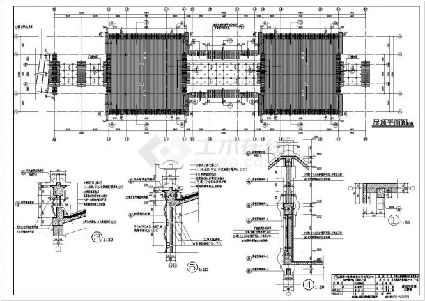 江西两层框架结构景区服务中心建筑设计施工图-图二