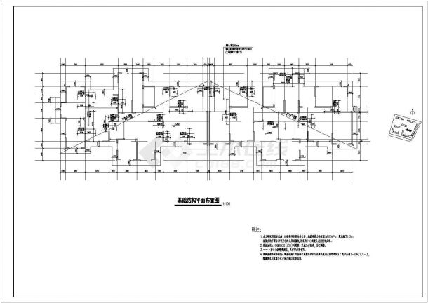 7度区剪力墙住宅结构施工图（筏形基础）-图二