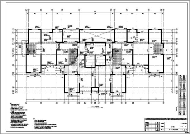 32层桩基础剪力墙住宅结构施工图（7度抗震）-图一