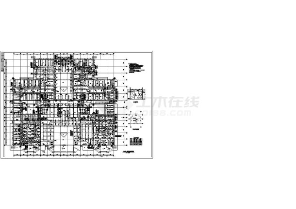 河南某大型医院门诊医技大楼空调设计图-图一