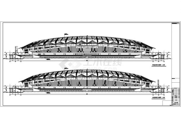  [Shandong] Construction Drawing of Large Stadium (Well known Design Institute) VIP - Figure 1