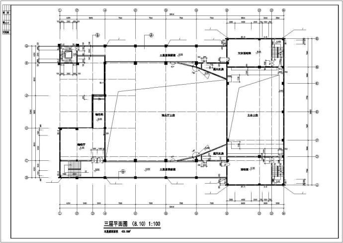 [湖南]某1928.20㎡五层剧院建筑施工图VIP_图1