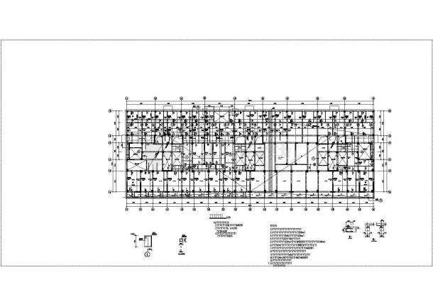 一字型18层框架剪力墙住宅结构施工图-图一