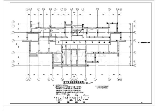 16层带架空层剪力墙住宅结构施工图-图一