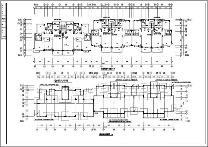 一栋六层的居民住宅楼电气设计施工图_图1