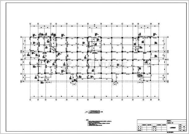 12层框架与钢混合结构服务中心结构施工图-图二