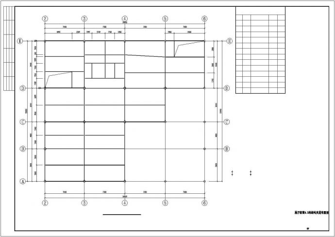 钢框架结构捷豹路虎4S店结构施工图（含展厅车间）_图1