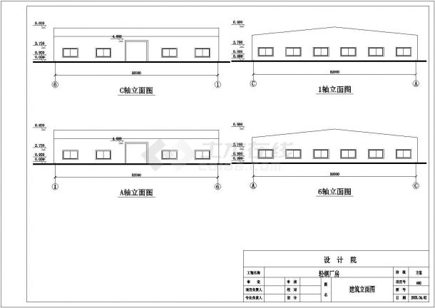 32米跨度门式钢架厂房结构施工图(含方案图)-图二