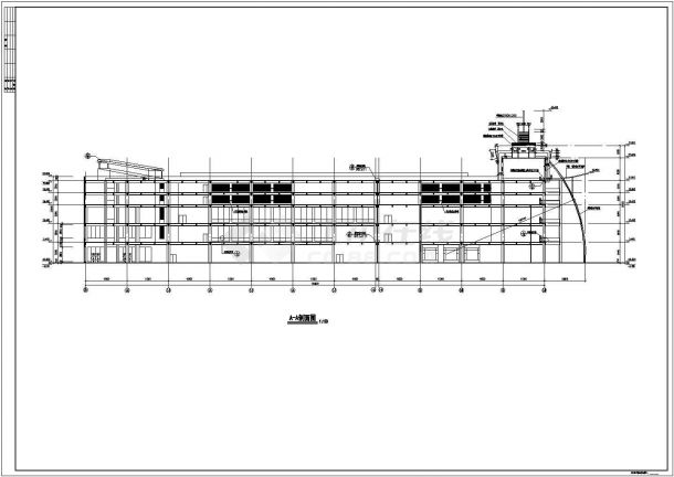 某43734㎡五层商业楼（车库）建筑施工图VIP-图一