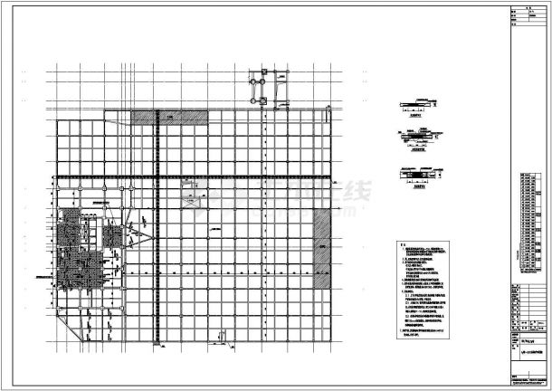 26层框支剪力墙广场结构施工图（含裙房、地下通道）-图二