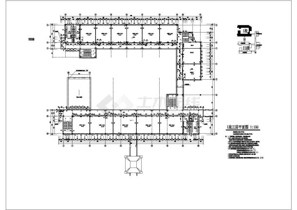 [南海]某职业技术学校15834㎡四层教学楼建筑施工图-图二