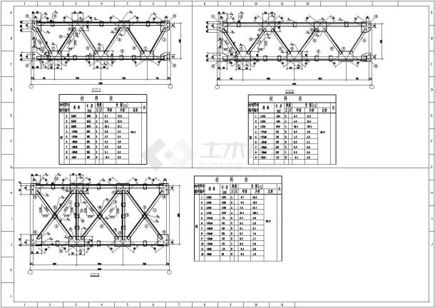 18米跨单层钢结构排架厂房结构施工图(含建施)-图一