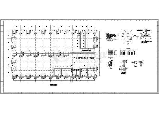 18米跨单层钢结构排架厂房结构施工图(含建施)-图二