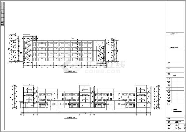 某小学12972㎡四层教学综合楼建筑施工图-图二