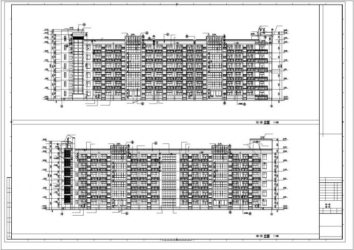 上海某职业技术学院规划及各单体建筑设计建筑施工图_图1