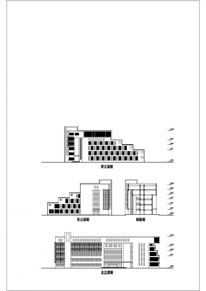 [天津]某六层大学教学楼建筑方案带效果图VIP_图1