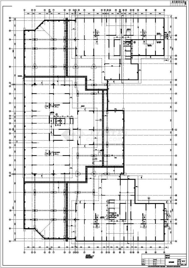 3栋剪力墙结构住宅地下室结构施工图-图二