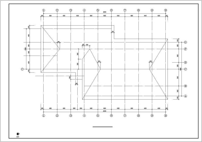 某钢结构食堂建筑布置参考基础图_图1