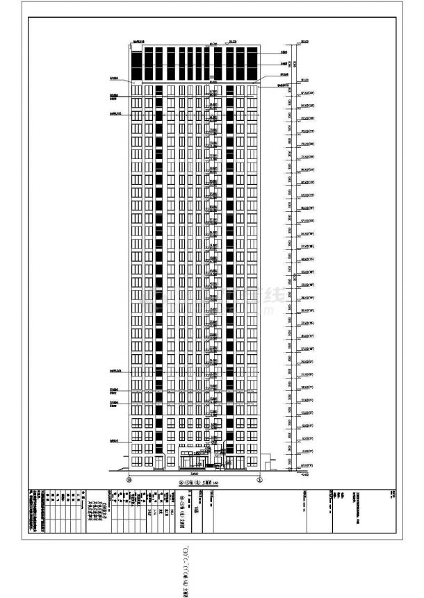 30层剪力墙住宅楼结构施工图（含建施、地下二层车库）-图一