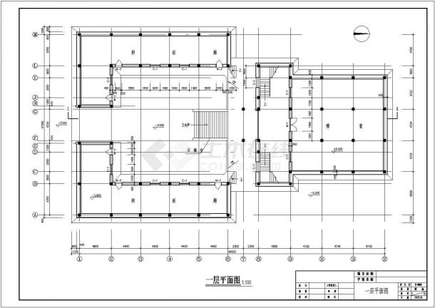 [四川]某1508.4㎡三层古寺庙修建工程建筑施工图-图一