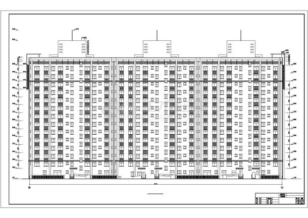 某23715.9㎡十六层住宅人防指挥所建筑施工图-图一