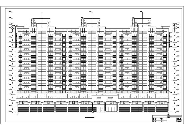 某23715.9㎡十六层住宅人防指挥所建筑施工图-图二