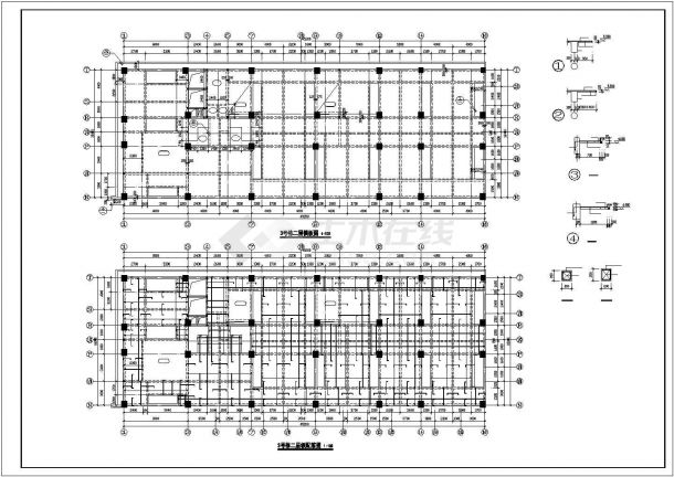 14层框架结构商业大厦结构施工图-图二