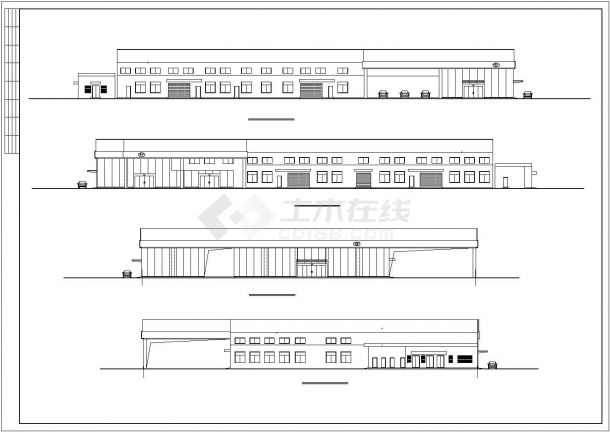[广州]5472.73㎡一汽丰田某销售服务公司维修中心建筑施工图-图二
