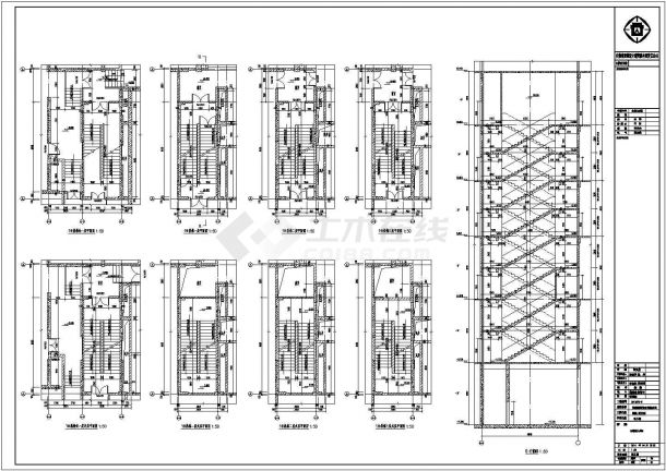 [安徽]166967.9㎡超高层金属外墙多业态城市综合体建筑施工图（含效果图）-图一